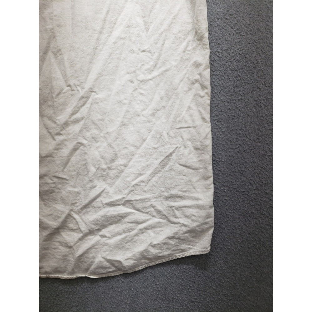 Gap Women Shift Dress M White Sleeveless Embroidery Tasseled V Neck Bohemian - Picture 5 of 16